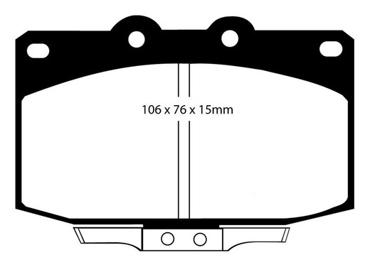 Plaquettes de frein Ebc DP763