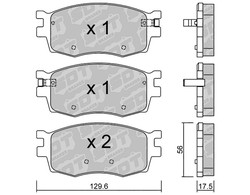 Pastillas de freno SDT FDHP 1050 2124700