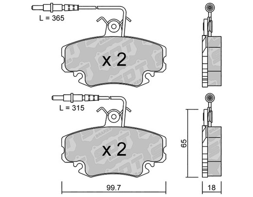 SDT FDHP 1050 2133802 pastilhas de freio