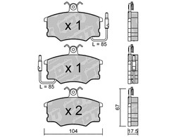 Pastillas de freno SDT FDHP 1050 2142200