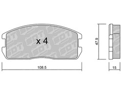 Pastillas de freno SDT FDHP 1050 2176500