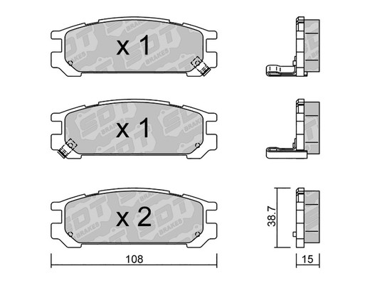 Pastillas de freno SDT FDHP 1050 2179500