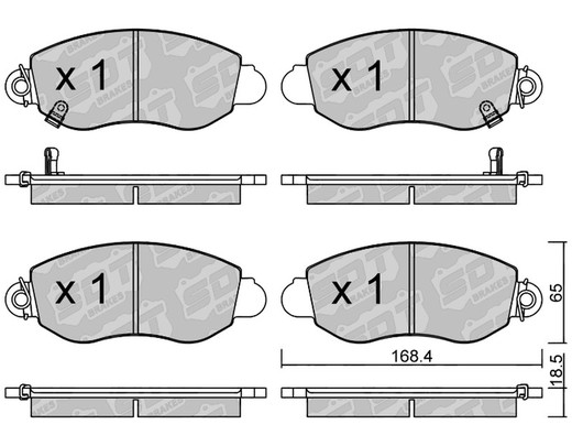Pastillas de freno SDT FDHP 1050 2182200