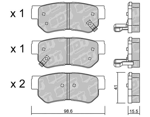 Pastillas de freno SDT FDHP 1050 2184000
