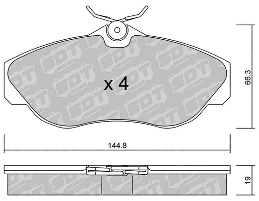 Pastillas de freno SDT FDHP 1050 2185900