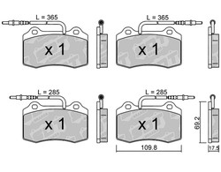 Pastillas de freno SDT FDHP 1050 2190502