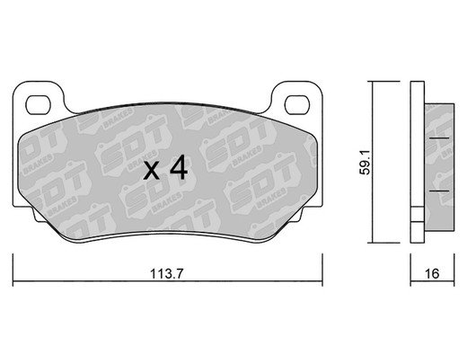 Pastillas de freno SDT FDHP 1050 2191900