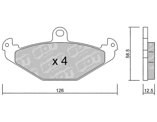 Pastillas de freno SDT FDHP 1050 2192000