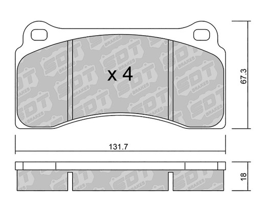 Pastillas de freno SDT FDHP 1050 2192500