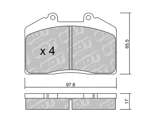 Pastillas de freno SDT FDHP 1050 2193500