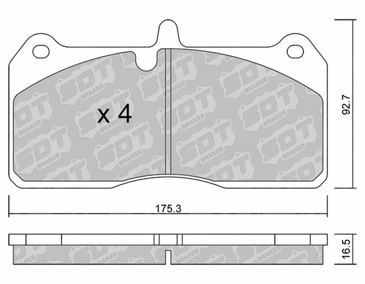 Pastillas de freno SDT FDHP 1050 2193600