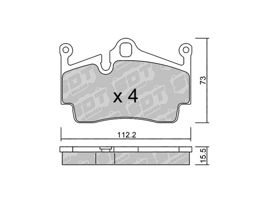 Pastillas de freno SDT FDHP 1050 2194201