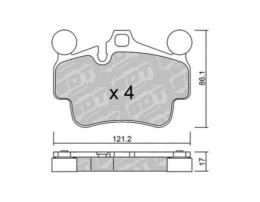 Pastillas de freno SDT FDHP 1050 2194301