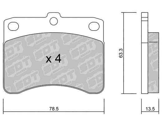 Pastillas de freno SDT FDHP 1050 2195200