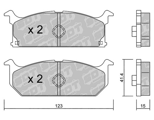 Pastillas de freno SDT FDHP 1050 2195900