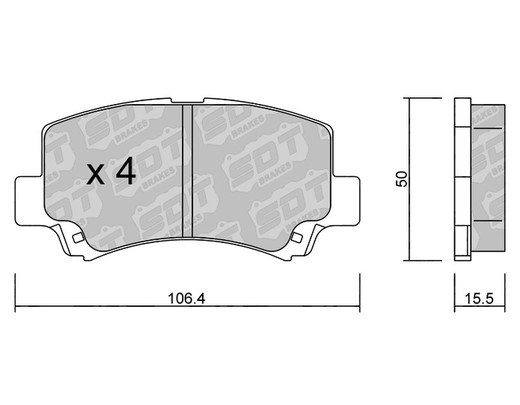 Pastillas de freno SDT FDHP 1050 2196500