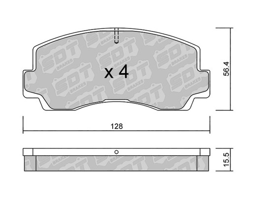 Plaquettes de frein SDT FDHP 1050 2196900