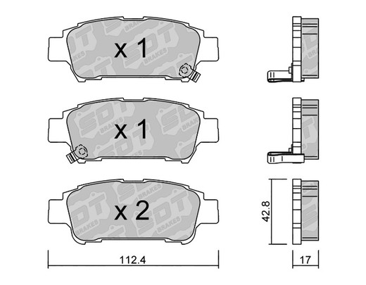 Pastillas de freno SDT FDHP 1050 2197400