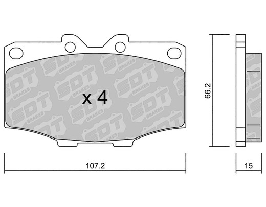 Pastillas de freno SDT FDHP 1050 2197600