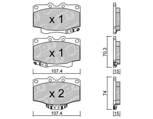 Pastillas de freno SDT FDHP 1050 2197700