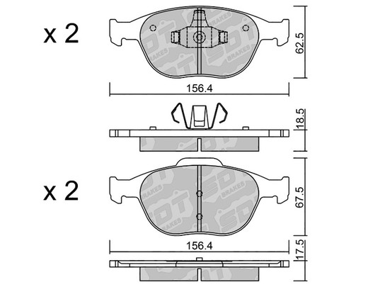 Plaquettes de frein SDT RR1080 2505800RR