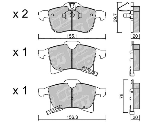 Plaquettes de frein SDT RR1080 2506400RR