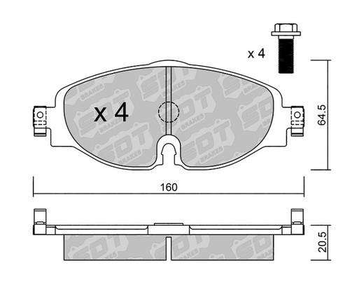 Plaquettes de frein SDT RR1080 2532200RR