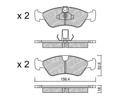 Plaquettes de frein SDT RR1080 2549600RR