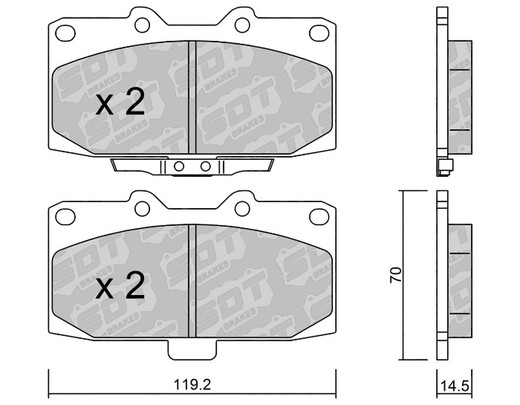 Plaquettes de frein SDT RR1080 2566800RR