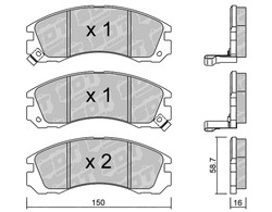 Plaquettes de frein SDT RR1080 2573100RR