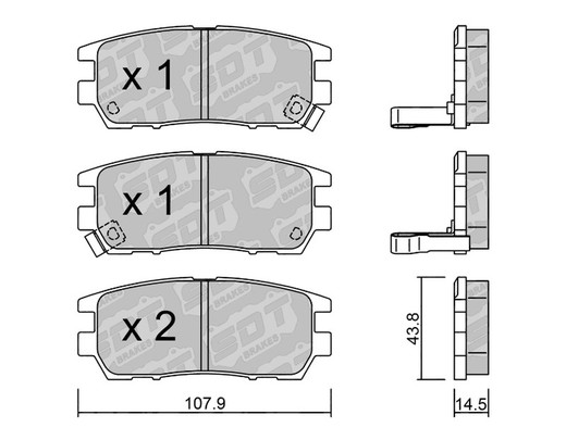 Plaquettes de frein SDT RR1080 2573200RR