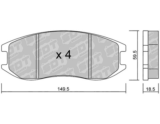 Plaquettes de frein SDT RR1080 2590400RR