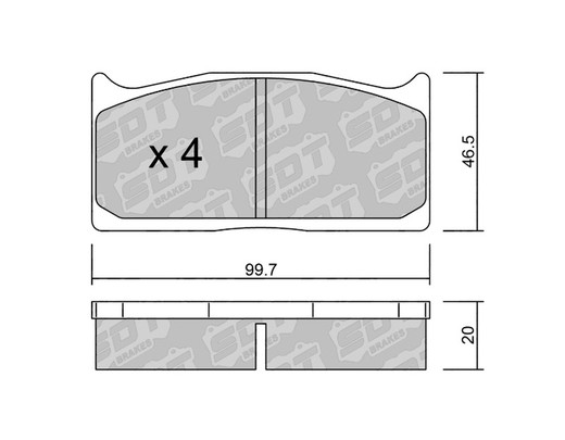 Plaquettes de frein SDT RR1080 2590600RR