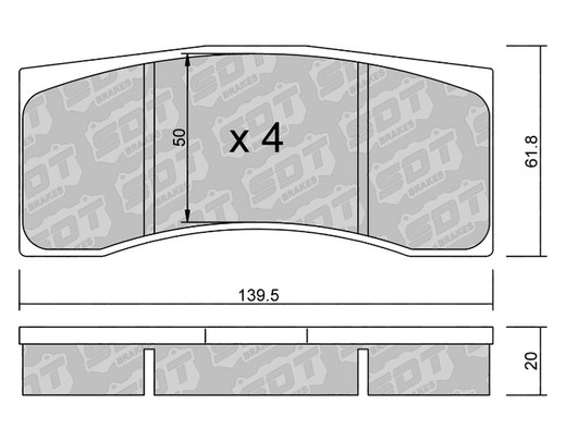 Plaquettes de frein SDT RR1080 2591700RR