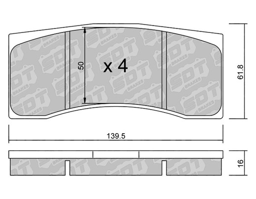 Plaquettes de frein SDT RR1080 2591702RR