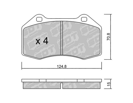 Pastillas de freno SDT RR1080 2593800RR