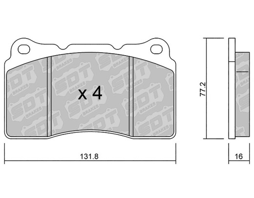 Pastillas de freno SDT RT1066 2544400RT