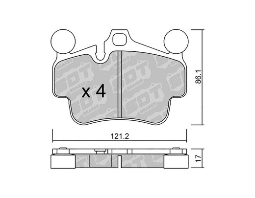 Plaquettes de frein SDT RT1066 2591600RT