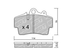 Plaquettes de frein SDT RT1066 2594400RT