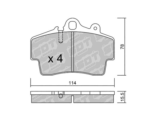 Plaquettes de frein SDT RT1066 2594400RT