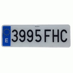 Placa acrilica tipo alfa