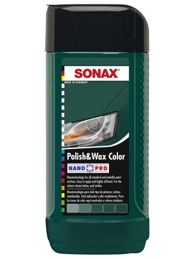 SONAX Polish & Wax COLOR VERDE Nano Pro