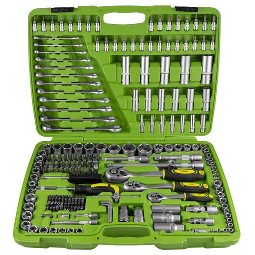 BOÎTIER À OUTILS 216 PIÈCES / AVEC COUPE HEXAGONALE