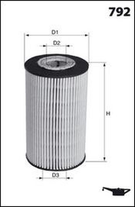 Filtro de aceite ELH4439