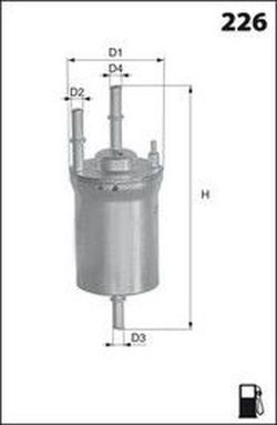 Filtro de gasolina ELE6106