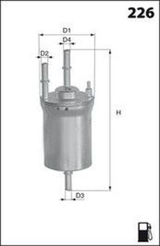 Filtro de gasolina ELE6106
