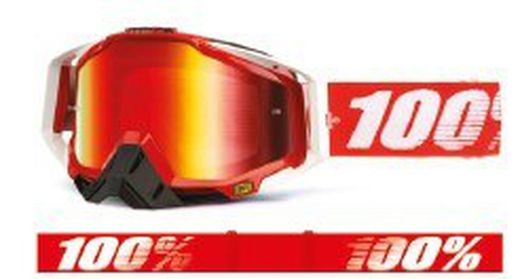 Lunettes 100% Racecraft Fire Red
