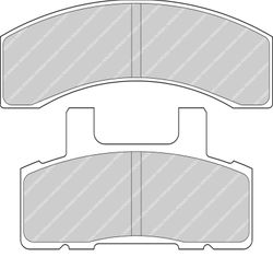 Pastilla Ferodo Ds2500 Fcp1213H