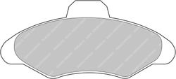 Pastilla Ferodo Ds2500 Fcp617H