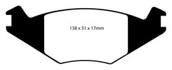 Pastillas de freno ebc DP71708